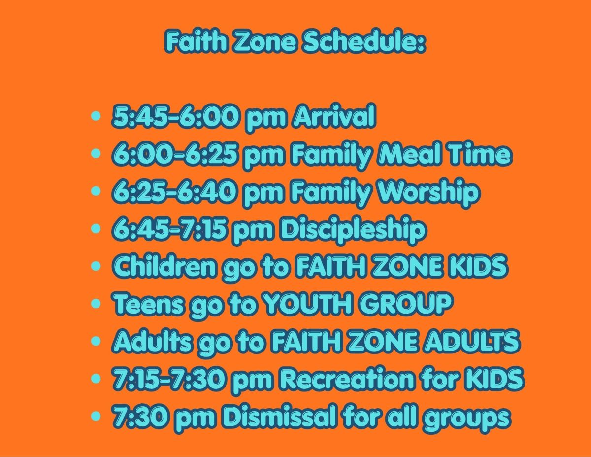 schedule faith zone